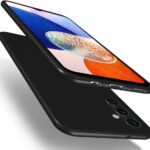 Juodas dėklas Samsung Galaxy A057 A05s X-level Guardian su matiniu paviršiumi ir išpjovomis kameroms