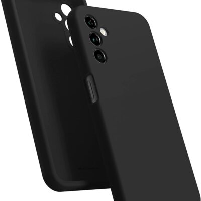 Juodas dėklas Samsung Galaxy A145 A14 4G A146 A14 5G Mercury Silicone telefono apsaugai