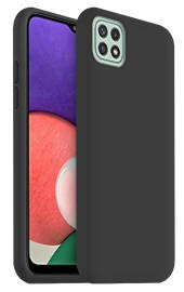 Juodas dėklas Samsung Galaxy A226 A22 5G Mercury Soft, apsaugantis telefoną