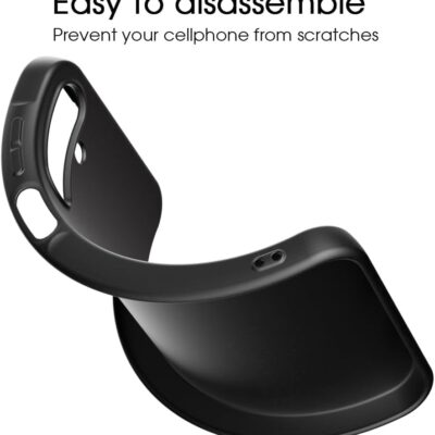 Juodas dėklas Samsung Galaxy A256 A25 5G X-level Guardian, lankstus ir patogus naudoti