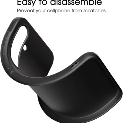 Juodas dėklas Samsung Galaxy A356 A35 5G X-level Guardian lankstomas ir apsaugantis nuo įbrėžimų