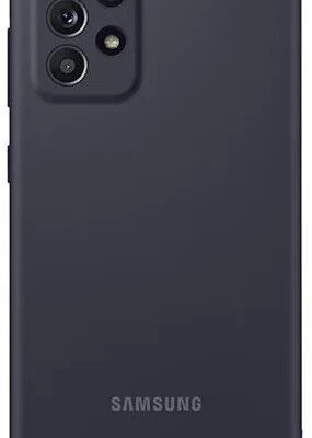 Juodas silikoninis dėklas Samsung Galaxy A525 A52 4G / A526 A52 5G / A528 A52s 5G telefonui