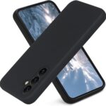 Juodas dėklas Samsung Galaxy A546 A54 5G telefonui apsaugo kamerą ir ekraną