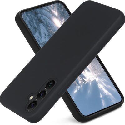 Juodas dėklas Samsung Galaxy A546 A54 5G telefonui apsaugo kamerą ir ekraną