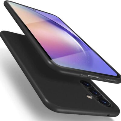 Juodas dėklas Samsung Galaxy A546 A54 5G X-level Guardian, apsaugantis telefoną