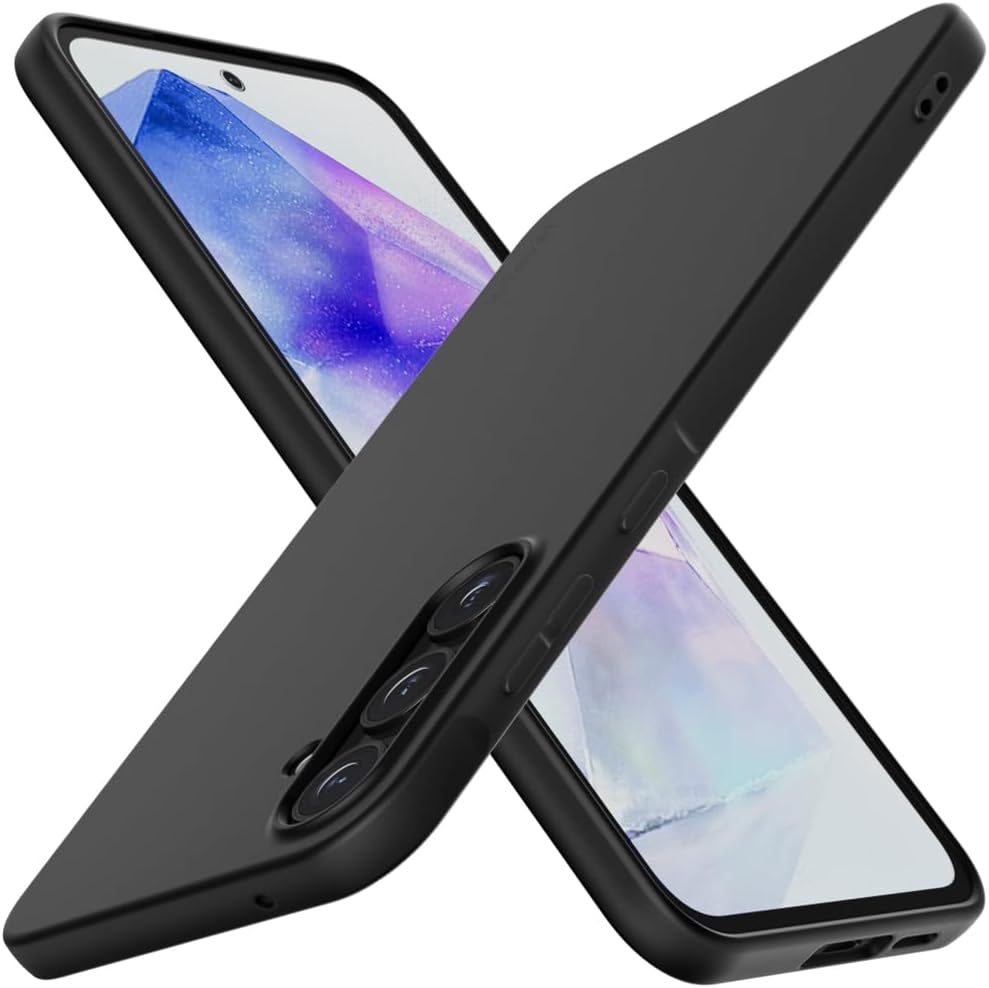 Juodas dėklas Samsung Galaxy A566 A56 5G X-level Guardian Juodas dėklas Samsung Galaxy A566 A56 5G su matiniu paviršiumi ir trimis kameros objektyvais