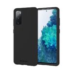 Juodas dėklas Samsung Galaxy G780 S20 FE Mercury Soft matomas ant telefono su trimis galinėmis kameromis
