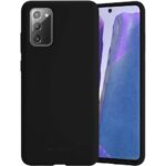 Juodas dėklas Samsung Galaxy N980 Note 20 Mercury Silicone, minkštas silikoninis paviršius