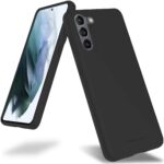 Juodas dėklas Samsung Galaxy S21 Mercury Soft su matiniu paviršiumi ir tiksliais išpjovimais kamerai ir ekranui