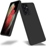 Juodas dėklas Samsung Galaxy S21 Ultra Mercury Soft apsaugai su minkštu paviršiumi