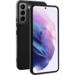 Juodas dėklas Samsung Galaxy S906 S22 Plus ekranui ir kamerų moduliui apsaugoti