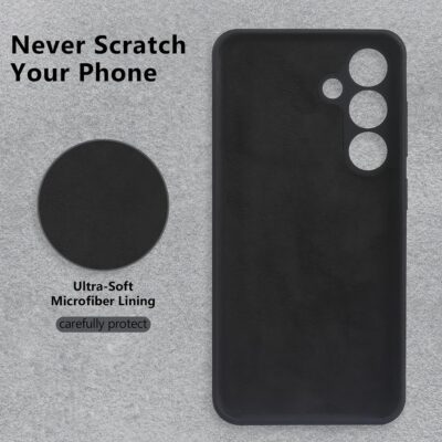 Juodas dėklas Samsung Galaxy S921 S24 X-level Dynamic su mikropluošto pamušalu apsaugai nuo įbrėžimų