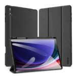 Juodas dėklas Samsung X816 Tab S9 Plus Dux Ducis Domo su tekstūruota paviršiaus medžiaga