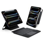 Juodas dėklas su klaviatūra Dux Ducis DK skirta Apple iPad Pro 11 2024 modelio planšetei
