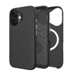 Juodas dėklas telefonui Apple Iphone 11 Perfectionists Triangle Mag su trikampių raštu ir apsauga kameros sričiai