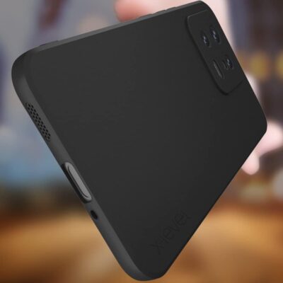 Juodas dėklas Xiaomi 13 X-level Guardian su kameros apsauga ir mygtukais