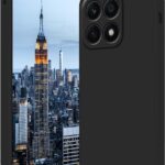 Juodas dėklas Xiaomi 14T Liquid Silicone 1.5mm, vaizduojantis prietaisą su apsauga kamerai ir švelniu paviršiumi