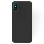 Juodas dėklas Xiaomi Redmi 9A 9AT Rubber TPU su matiniu paviršiumi ir atvira kamera