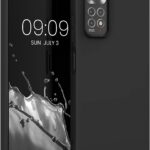 Juodas dėklas Xiaomi Redmi Note 11 4G ir Note 11S telefonui su minkštu paviršiumi ir tiksliais kamerų angomis