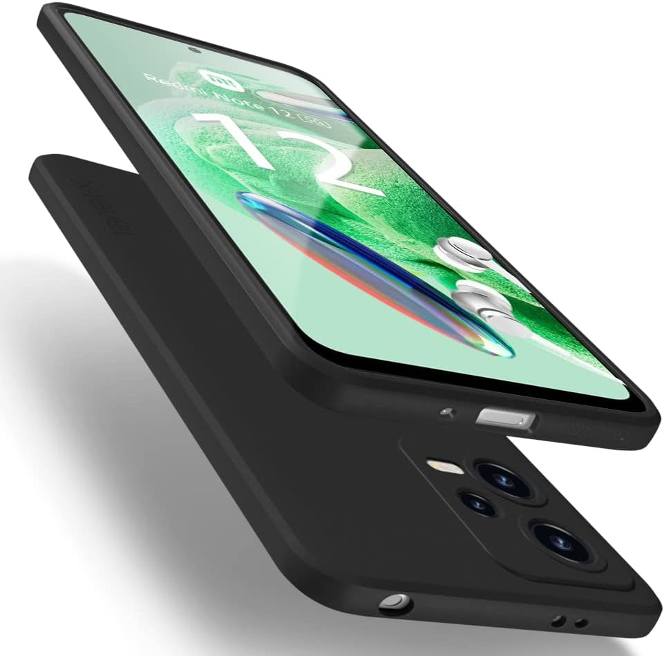 Juodas dėklas Xiaomi Redmi Note 12 5G X-level Guardian Juodas dėklas Xiaomi Redmi Note 12 5G telefono apsaugai su matinės tekstūros paviršiumi ir tiksliais išpjovomis kamerai