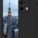 Juodas dėklas Xiaomi Redmi Note 13 Pro 4G Poco M6 Pro 4G Liquid Silicone 1.5mm matomas iš priekio ir iš galo