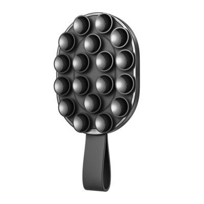 Juodas magnetinis telefono laikiklis su siurbtukais Joyroom JR-ZS393-S su daugeliu siurbtukų