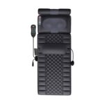 Juodas masažinis čiužinys ZCM002 su nuotolinio valdymo pultu ir minkštu pagalvėlės dizainu