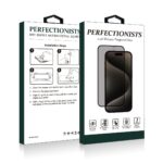 Juodas privatumo apsauginis stiklas Samsung A566 A56 5G 2.5D Privacy Perfectionists pakuotėje