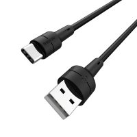 Juodas USB kabelis Devia Gracious Magnetic Lightning 1.0m 5V 2.1A su USB-C ir USB jungtimis