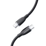 Juodas USB kabelis Joyroom SA29-AC3 USB to USB-C 3A 1.2m su metaliniais USB-C jungtimis