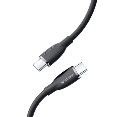 Juodas USB kabelis Joyroom SA29-AC3 USB to USB-C 3A 1.2m su metaliniais USB-C jungtimis