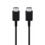 Juodas USB kabelis originalus Samsung EP-DA705BBE 25W 3A Type-C-Type-C jungtimis