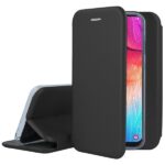 Juodos spalvos atverčiamas dėklas Samsung Galaxy A705 A70 telefonui