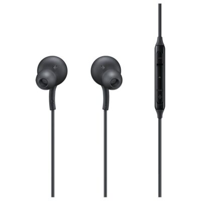 Juodos ausinės originalios Samsung AKG EO-IC100BBEGEU Type-C su valdymo mygtukais