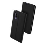 Juodos spalvos atverčiamas dėklas Huawei P30 Dux Ducis Skin Pro juodas su trimis kameromis