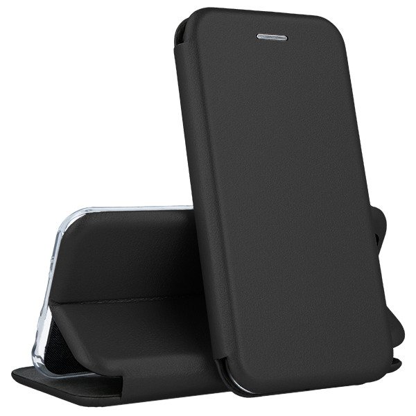 Juodos spalvos atverciamas deklas Samsung Galaxy G925 S6 Edge Book Elegance Juodos spalvos atverciamas deklas Samsung Galaxy G925 S6 Edge Book Elegance priekinis ir galinis vaizdas