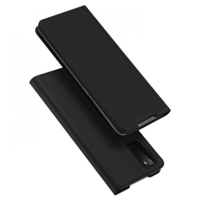 Juodos spalvos atverciamas deklas Samsung Galaxy G981 S20 Dux Ducis Skin Pro