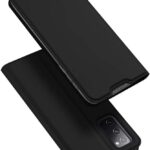 Juodos spalvos atverčiamas dėklas Samsung Galaxy S20 FE Dux Ducis Skin Pro su matiniu paviršiumi