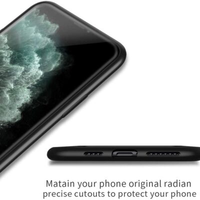 Juodos spalvos dėklas Apple iPhone 11 Pro X-level Guardian su tiksliais išpjovomis prievadams