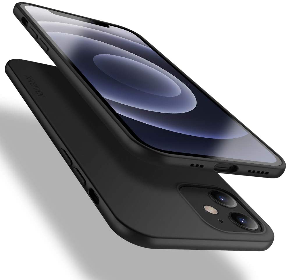 Juodos spalvos dėklas Apple iPhone 12 mini X-level Guardian Juodos spalvos dėklas Apple iPhone 12 mini X-level Guardian su matiniu paviršiumi
