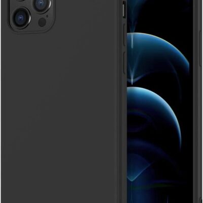 Juodos spalvos dėklas Apple iPhone 12 Pro Max X-level Dynamic aplink telefoną