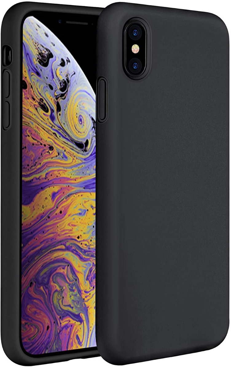 Juodos spalvos dėklas Apple iPhone X XS X-level Dynamic Juodos spalvos dėklas Apple iPhone X XS X-level Dynamic su užapvalintais kraštais ir atvira kamera