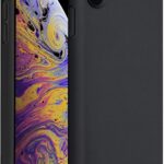 Juodos spalvos dėklas Apple iPhone XS Max X-level Dynamic su matiniu paviršiumi ir tiksliais išpjovimais kamerai