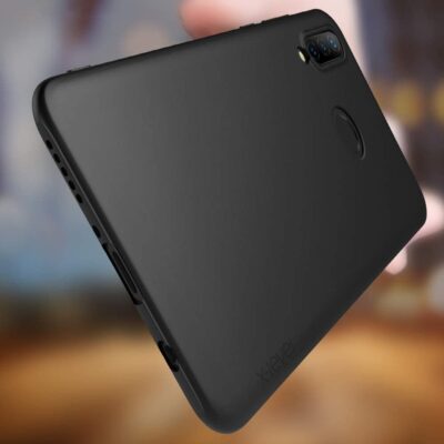 Juodos spalvos dėklas Huawei P30 Lite X-level Guardian su matine paviršiaus tekstūra ir kameros išpjova