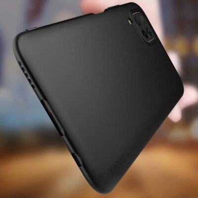 Juodos spalvos dėklas Huawei P40 Lite Nova 6 SE Nova 7i X-level Guardian su matiniu paviršiumi