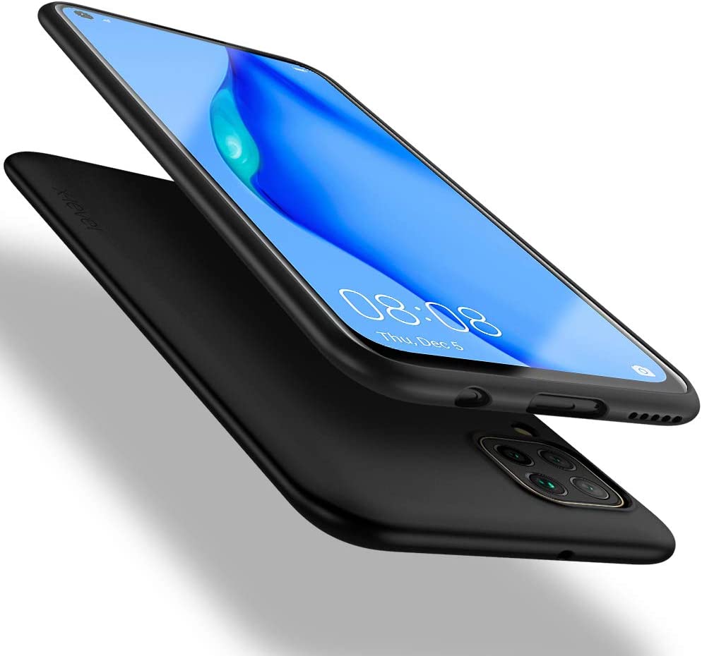 Juodos spalvos dėklas Huawei P40 Lite Nova 6 SE Nova 7i X-level Guardian Juodos spalvos dėklas Huawei P40 Lite Nova 6 SE Nova 7i X-level Guardian su matiniu paviršiumi ir tiksliai išpjautomis kamerų angomis