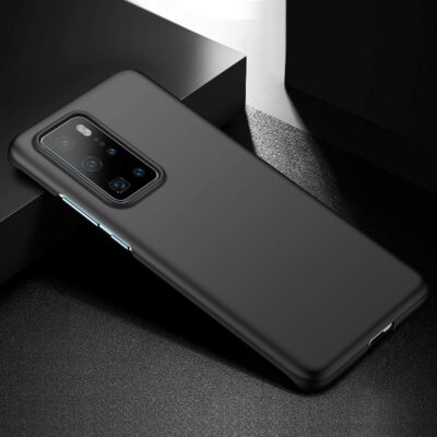 Juodos spalvos dėklas Huawei P40 Pro X-level Dynamic, matomas telefono nugarėlės kampas ir kameros išpjova