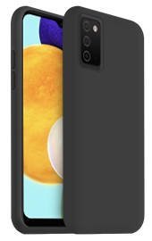 Juodos spalvos dėklas Samsung Galaxy A035 A03s X-level Dynamic telefone su ekranu ir kamera