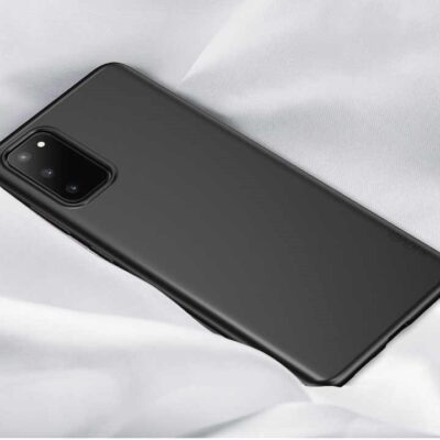 Juodos spalvos dėklas Samsung Galaxy A035 A03s X-level Guardian nuo užpakalio pusės