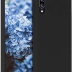 Juodos spalvos dėklas Samsung Galaxy A505 A50 su trimis kameromis ir apsauga